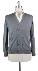 Svevo Parma Gray Wool Sweater - Cardigan - Medium/50 - (1346SE10X26)