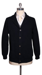 Svevo Parma Midnight Navy Blue Wool Blend Shawl Sweater - 3XL/58 - (1812)