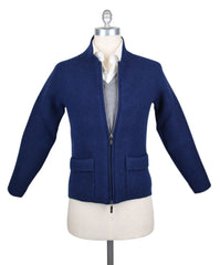 Svevo Parma Navy Blue Wool Blend Jacket - (420SA422201277) - Parent