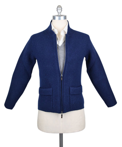 Svevo Parma Navy Blue Wool Blend Jacket - (420SA422201277) - Parent