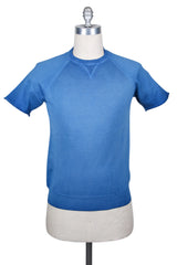 Svevo Parma Blue Vintage Wash Crewneck Cotton T-Shirt (FB) - Parent