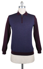 Svevo Parma Purple Cashmere Sweater - 1/4 Zip - XX Large/56 - (SVMPV91)
