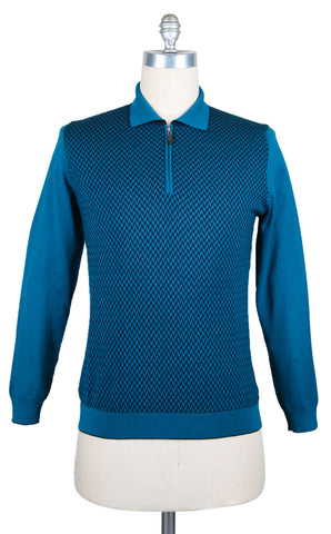 Svevo Parma Blue 1/4 Zip Sweater