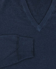 Svevo Parma Dark Blue Cashmere Sweater - (S1241818) - Parent