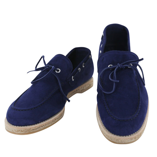 Svevo Parma Blue Suede Lace Loafers - (6S) - Parent