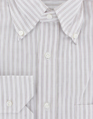 Truzzi Pink Striped Cotton Blend Dress Shirt - Slim - (7T) - Parent