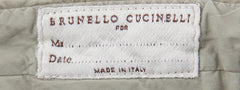 Brunello Cucinelli Beige Solid Cotton Pants - Slim - (BC9152211) - Parent