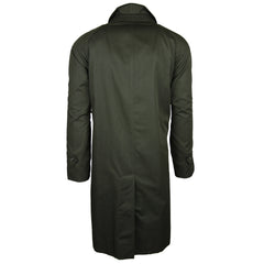 Burberry Black Cotton Solid Trench Coat - (GEMELLI5340940) - Parent
