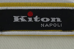 Kiton Yellow Striped Silk Tie (1430)