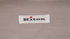 Kiton Brown Striped Cotton Shirt - Slim - (KT1210221) - Parent