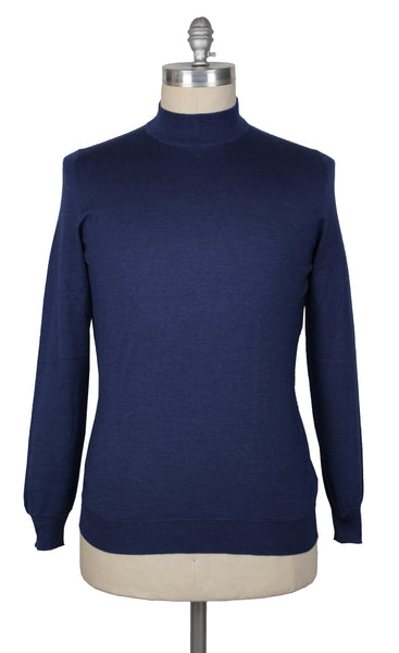 Svevo Parma Navy Blue Mock Turtleneck Sweater - (SV10192214) - Parent