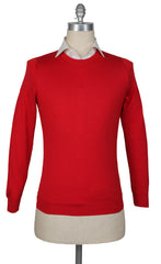 Svevo Parma Red Cashmere Blend Crewneck Sweater - S/48 - (SV1019223)