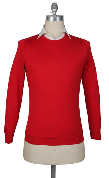 Svevo Parma Red Cashmere Blend Crewneck Sweater - (SV1019223) - Parent