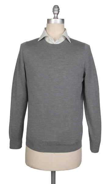 Svevo Parma Gray Cashmere Blend Crewneck Sweater - (SV1019228) - Parent