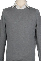Svevo Parma Gray Cashmere Blend Crewneck Sweater - (SV1019228) - Parent