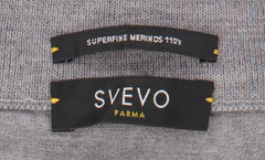 Svevo Parma Light Gray Wool 1/4 Zip Sweater - (SV1012226) - Parent