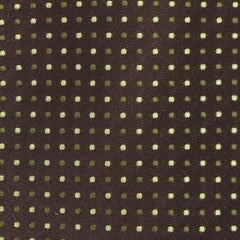 Tie Your Tie Brown - Green Polka Dots Tie - 3.25" x 58"