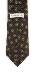Tie Your Tie Brown Polka Dots Tie - 3.25"