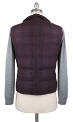 Brunello Cucinelli Dark Brown Plaid Vest - (BC911175) - Parent