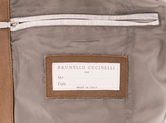 Brunello Cucinelli Brown Leather Solid Moto Jacket - (606) - Parent