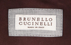 Brunello Cucinelli Burgundy Red Leather Jacket - (BC929177) - Parent