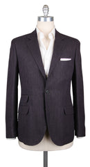 Cucinelli Purple Herringbone Sportcoat - 40/50 - (BC4018310018)