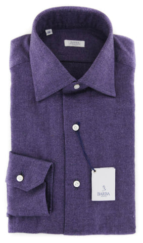 Finamore Napoli Purple Shirt - Slim