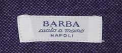 Barba  Napoli Purple Solid Cotton Shirt - Slim - (820) - Parent