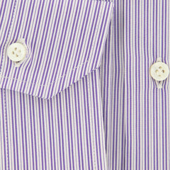 Barba Napoli Purple Striped Shirt - Slim - 16/41 - (D2U10T341906)