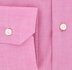 Barba Napoli Pink Solid Shirt - Slim - Size 15 (US) / 38 (EU) - (D2U13TB66)