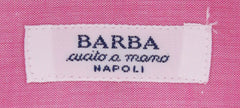 Barba Napoli Pink Solid Shirt - Slim - Size 15 (US) / 38 (EU) - (D2U13TB66)