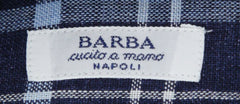 Barba Napoli Navy Blue Plaid Shirt - Slim - (D2U202U10T) - Parent