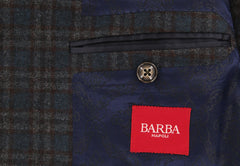 Barba Napoli Dark Blue Wool Plaid Sportcoat - (BNGULELLO73281121) - Parent