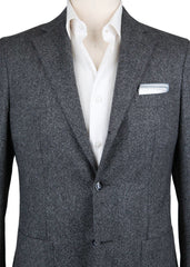 Barba Napoli Gray Virgin Wool Solid Sportcoat - (BN104144B15) - Parent