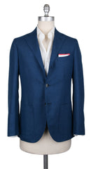 Barba Napoli Blue Virgin Wool Solid Sportcoat - (BN98173) - Parent