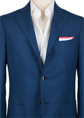 Barba Napoli Blue Virgin Wool Solid Sportcoat - (BN98173) - Parent