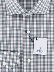 Barba Napoli Green Check Shirt - Extra Slim - 15/38 - (I1U13T0000331)