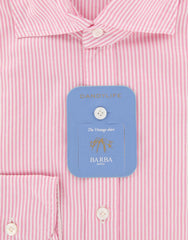 Barba Napoli Pink Striped Shirt - Extra Slim - 17/43 - (LFU13R424204)