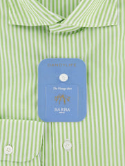 Barba Napoli Green Shirt - Extra Slim - 15.75/40 - (LIU13R425206)