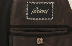 Brioni Brown Super 180's Solid Suit - (SENATO217491403L) - Parent