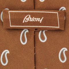 Brioni Brown Paisley Tie - 3" x 58" - (BRTIEX6)