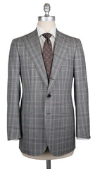 Cesare Attolini Gray Wool Plaid Suit - 38/48 - (CA89175)