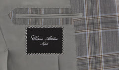 Cesare Attolini Gray Wool Plaid Suit - (CA89175) - Parent