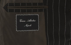 Cesare Attolini Dark Brown Striped Suit - (CA811173) - Parent