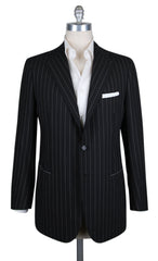 Cesare Attolini Black Wool Striped Sportcoat - 42/52 - (CA35816317)