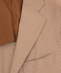 Cesare Attolini Light Brown Striped Sportcoat - (CAS3072047R) - Parent