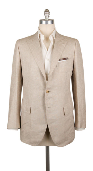 Cesare Attolini Cream Melange Sportcoat - (CA951211177) - Parent