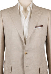 Cesare Attolini Cream Melange Sportcoat - (CA951211177) - Parent