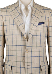 Cesare Attolini Beige Window Pane Sportcoat - (CA95703127) - Parent