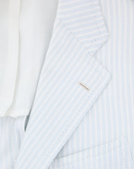 Cesare Attolini Light Blue Striped Sportcoat - (CA3752217) - Parent